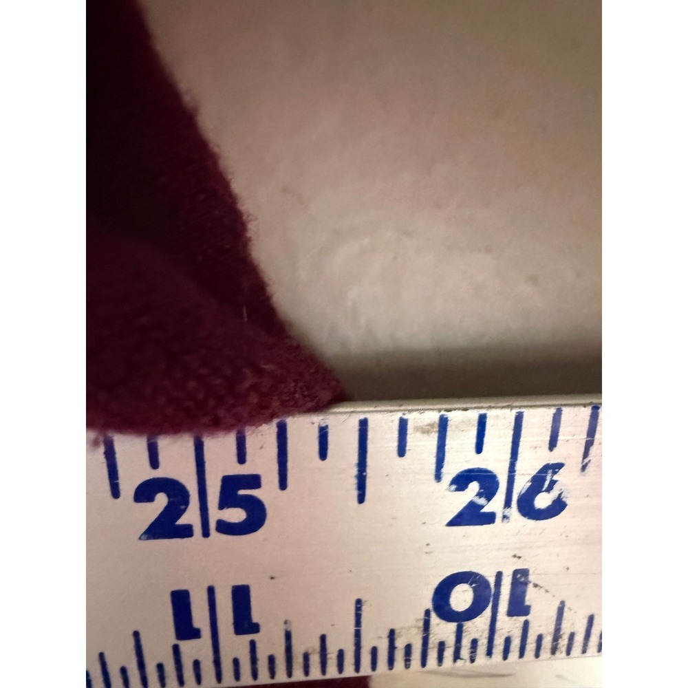 99 Jane Street Tunic Sweater Womens 2X Burgundy Excellent Handkerchief Hem - Picture 5 of 7